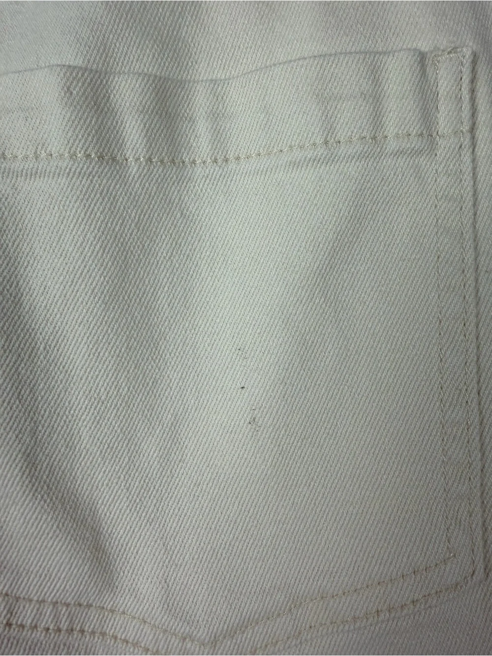 HABITUAL Cable Ankle Straight Leg Jean in Ecru Size 28